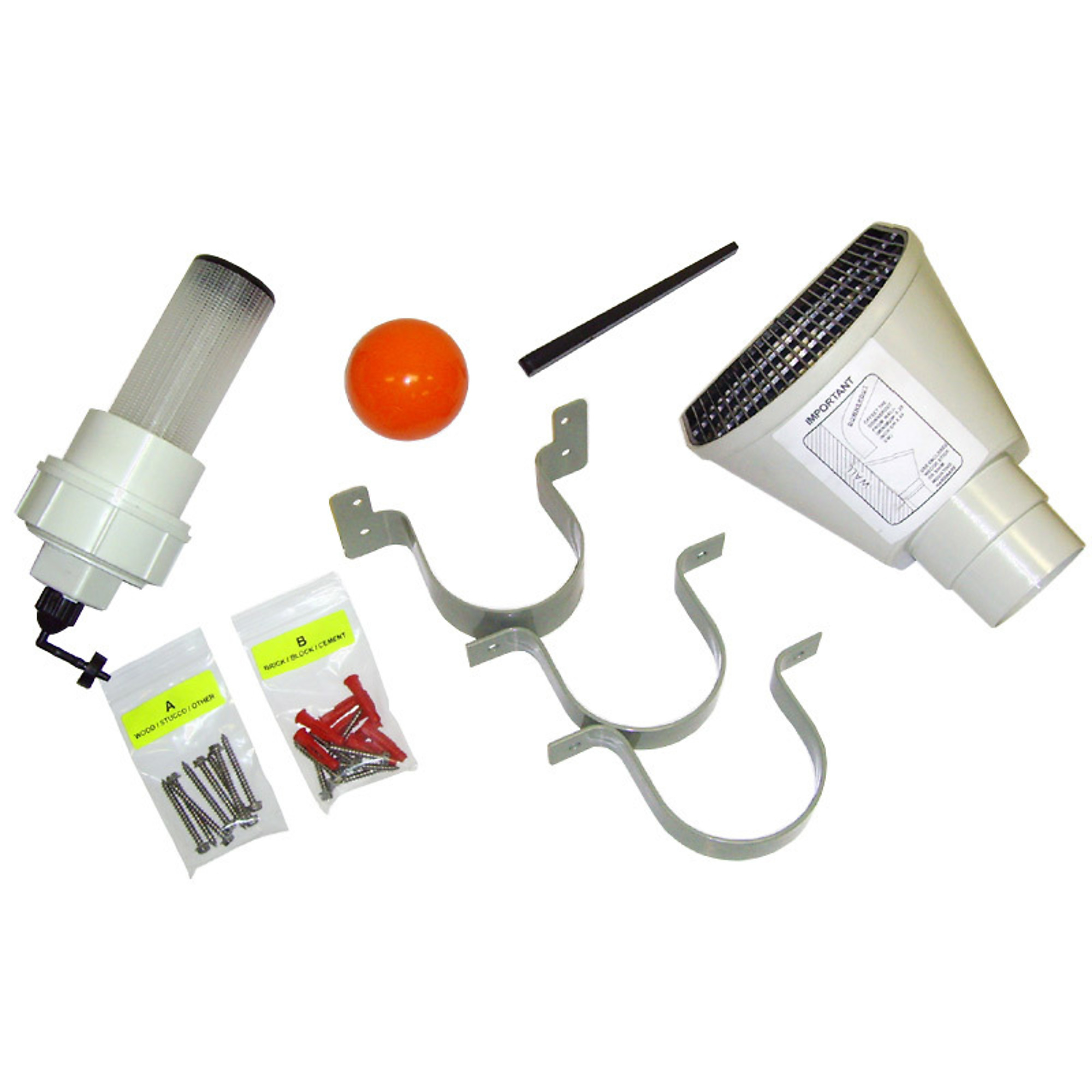 Bushman First Flush Key Components Kit — No Pipe, Model# BCK0003